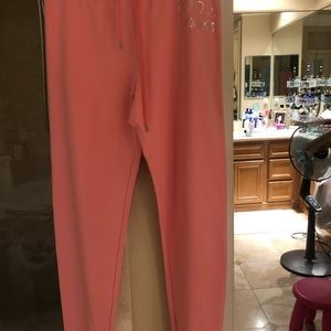 Love Moschino Women’s Pink Cotton Sport Pants,  8